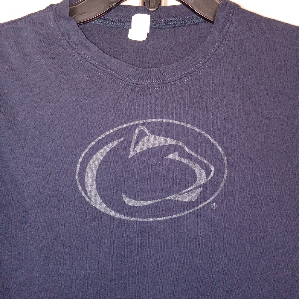 Tultex Navy Penn State Cotton Tshirt Large - Picture 4 of 7